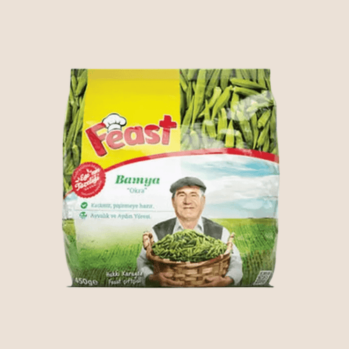 Feast Frozen Okra - Bamya 450g - Orontes Grocery