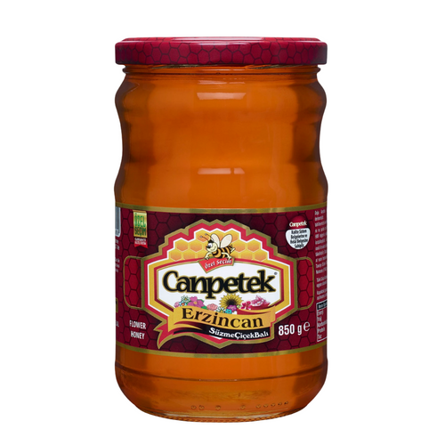 Canpetek Strained Flower Honey 850 gr Glass Jar – Natural Turkish Honey in Dubai - Orontes Grocery