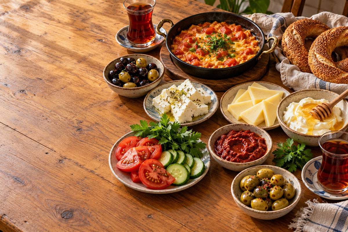 Turkish breakfast table category at Orontes Grocery