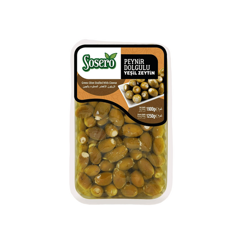 Sosero Stuffed Cheese Green Olive - Peynir Dolgulu Yeşil Zeytin - Orontes Grocery