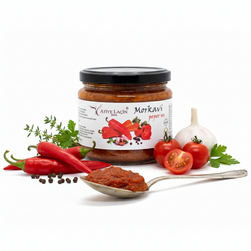 Atiye Laçin Morkavi Pepper Sauce 300g - Orontes Grocery 