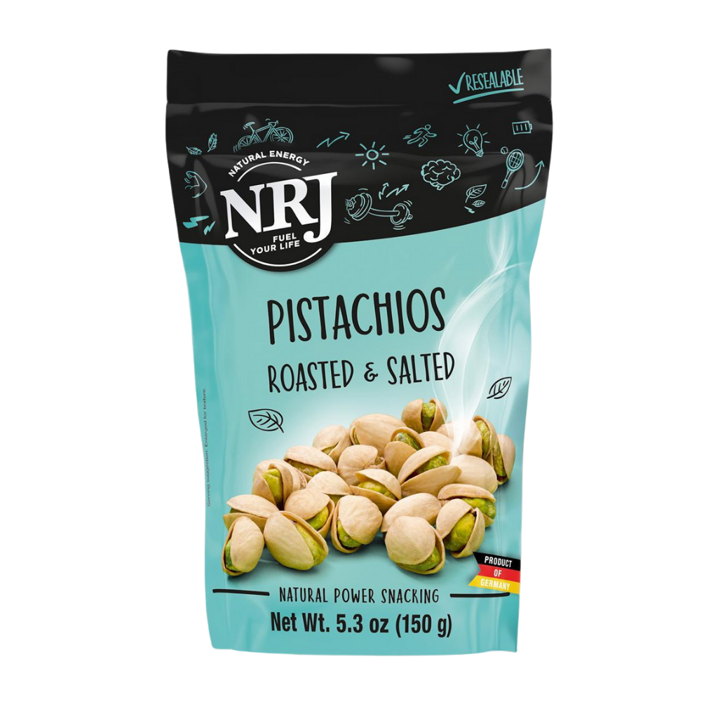NRJ - Pistachios Roasted & Salted 150g - Orontes Grocery
