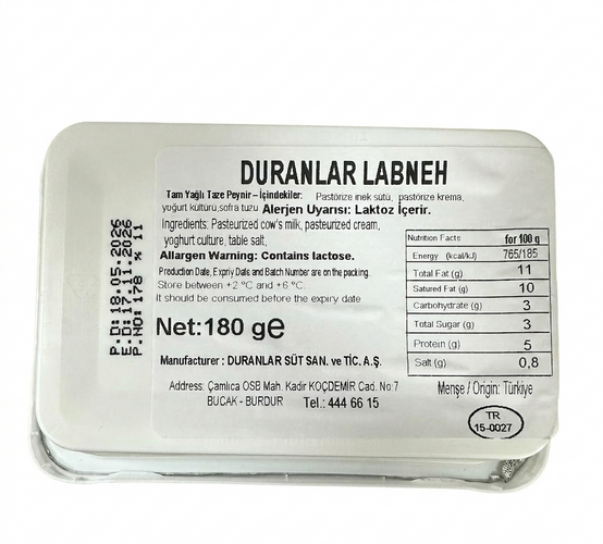 DURANLAR Labneh 11% 180g - Orontes Grocery 