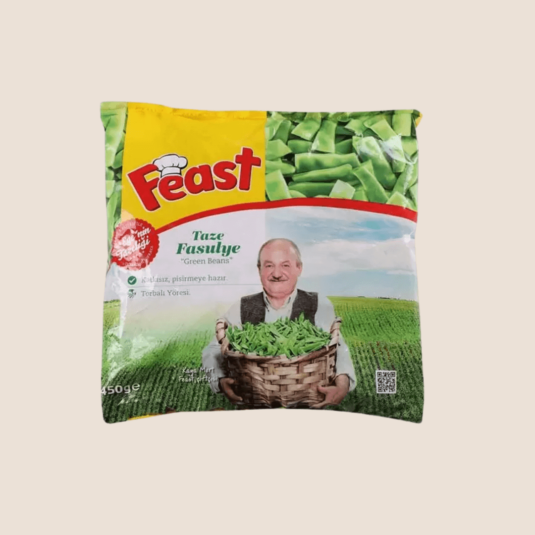 Feast Frozen Green Beans - Taze fasulye 450g - Orontes Grocery 