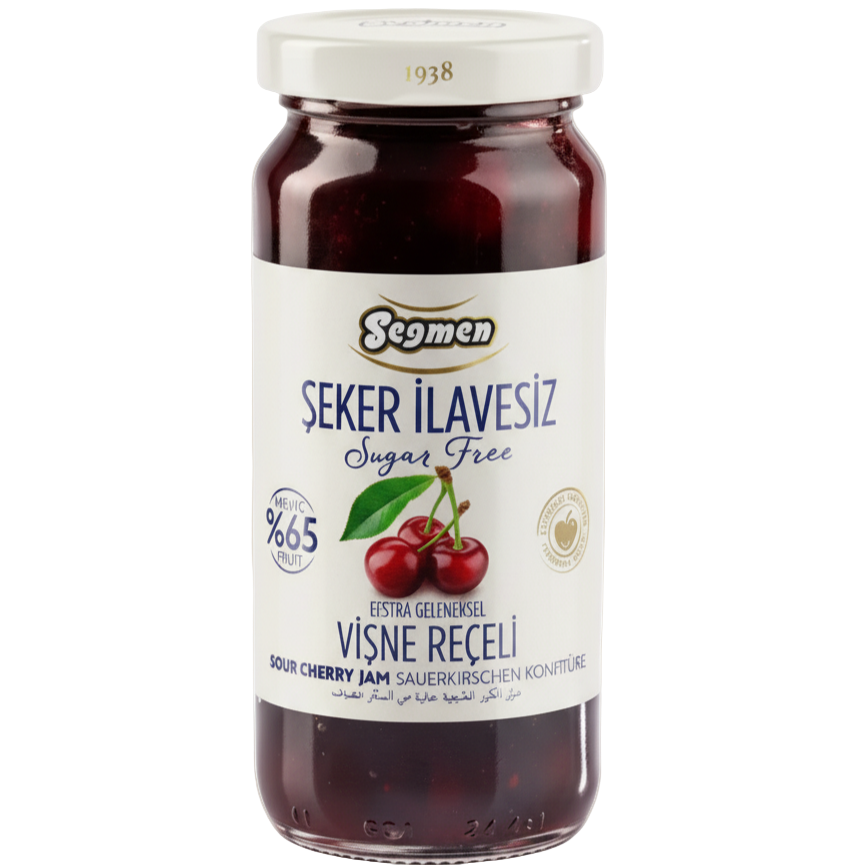Seğmen Sugar-Free Cherry Jam 270g - Orontes Grocery 