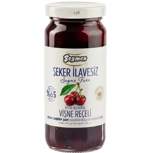 Seğmen Sugar-Free Cherry Jam 270g - Orontes Grocery 