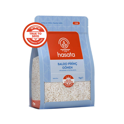 Hasata Baldo Rice 1kg Zip Bag - Orontes Grocery 