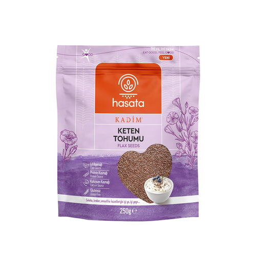 Hasata Flax Seeds 250g ziplock bag - Orontes Grocery 