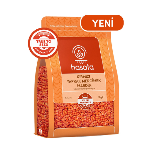 Hasata Red Split Lentils from Mardin 1kg Zip Bag - Orontes Grocery 