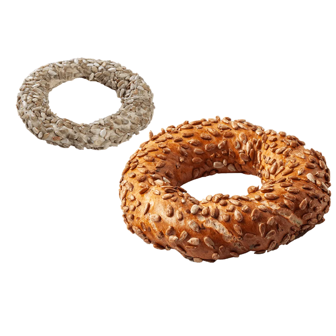Maun Simit 80% Baked Turkish Bagel with Sunflower Seeds 110G * 5 pcs - Orontes Grocery