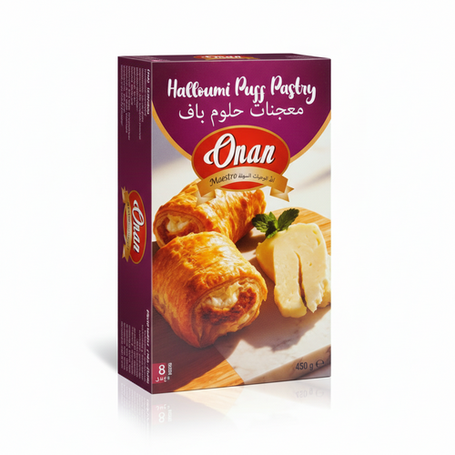 ONAN Puff Pastry Filled with Halloumi 450g - Orontes Grocery 