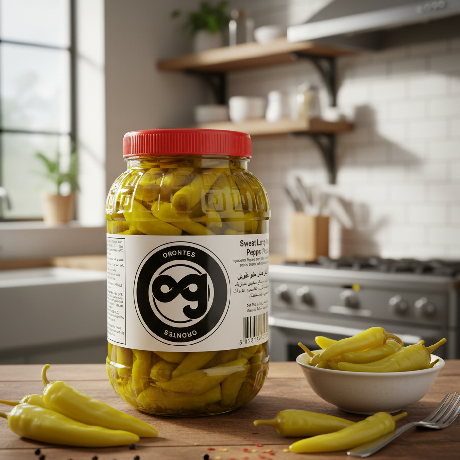 Orontes Grocery Sweet Long Yellow Peper Pickle 1500G - Orontes Grocery