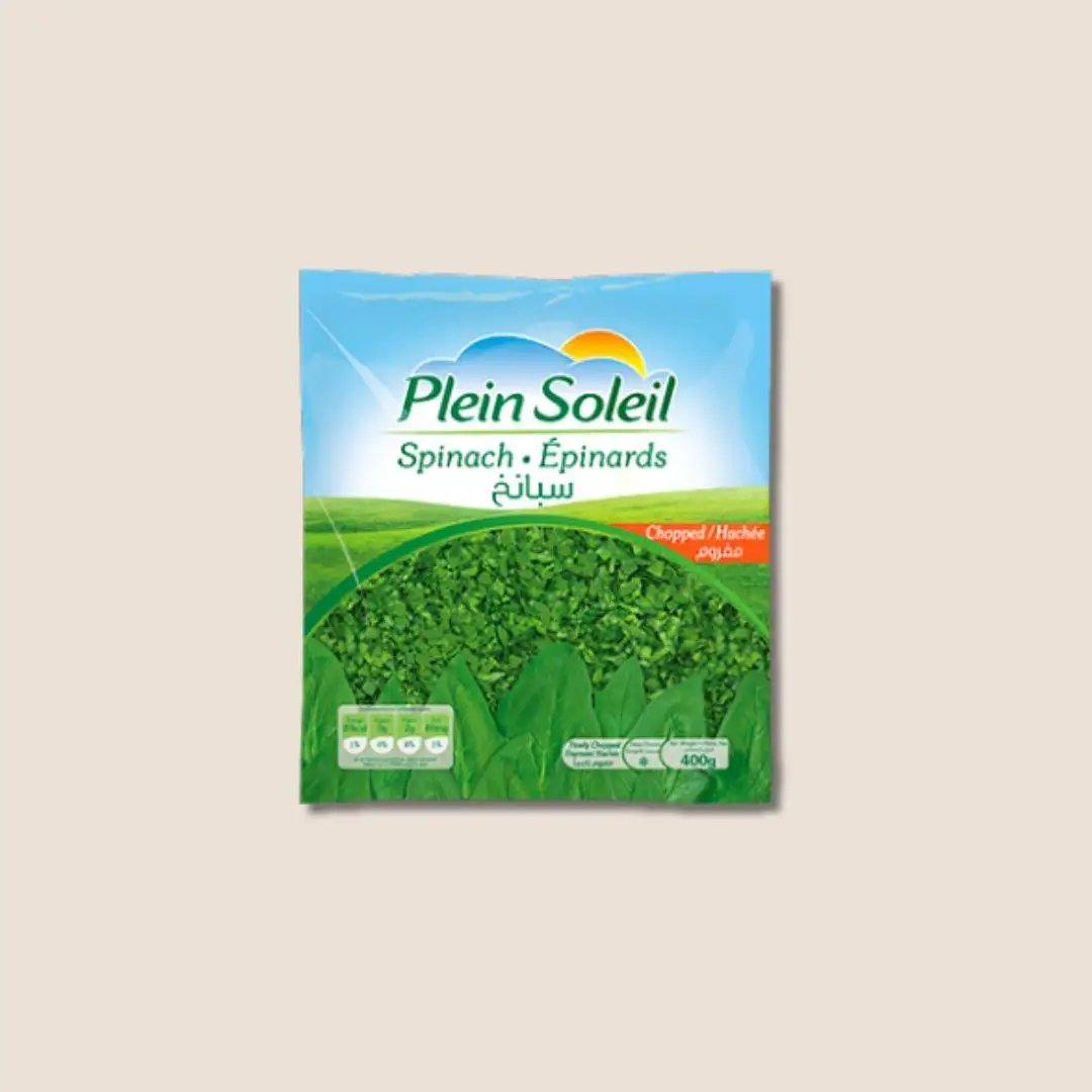 Plein Soleil Chopped Spinach - 400g - Orontes Grocery