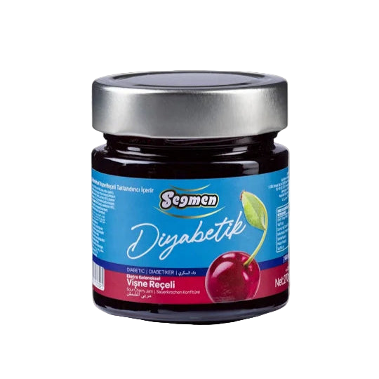 Seğmen Diabetic Cherry Jam Jar 270g - Orontes Grocery 