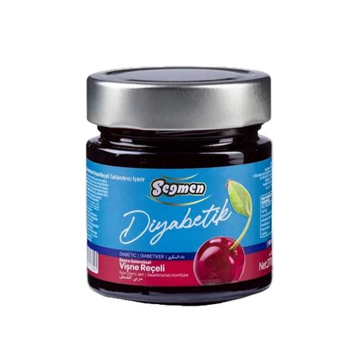 Seğmen Diabetic Cherry Jam Jar 270g - Orontes Grocery 