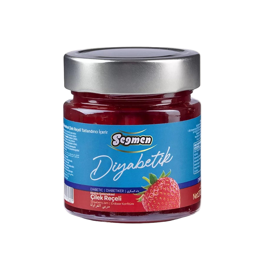 Seğmen Diabetic Strawberry Jam Jar 270g - Orontes Grocery 