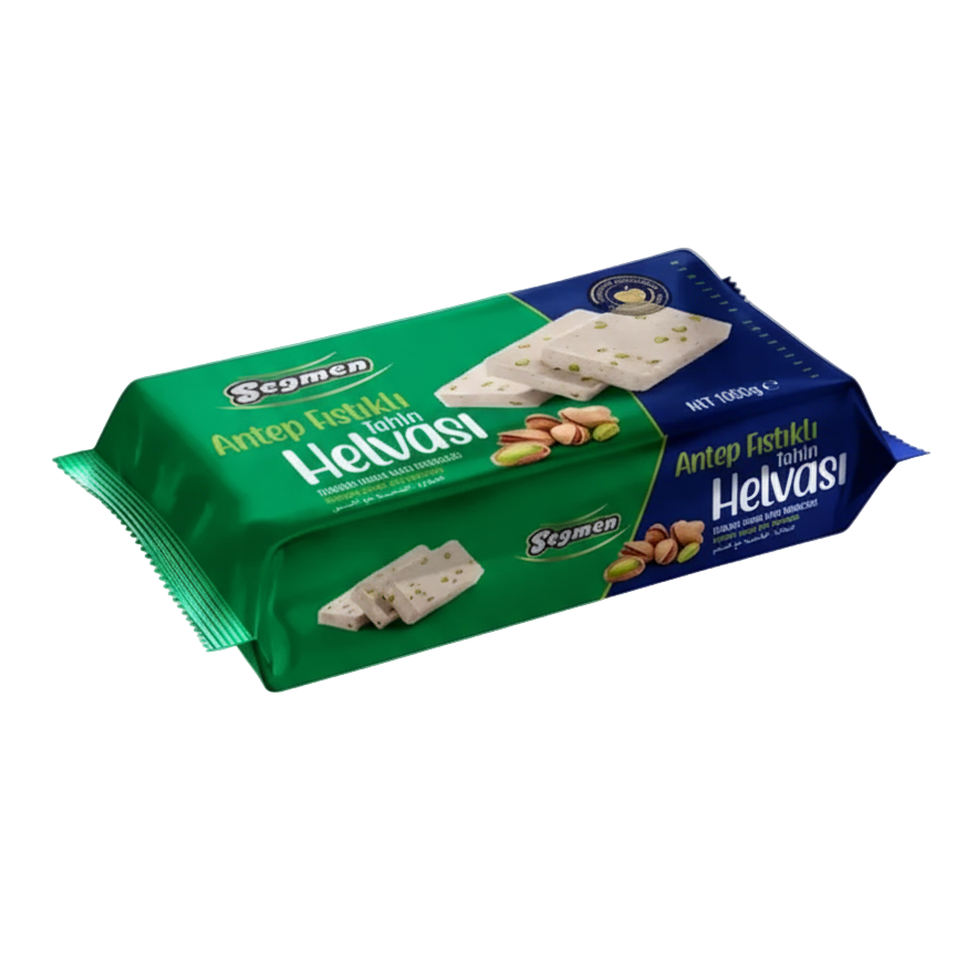 Seğmen Tahini Halva with Pistachio 1000g - Orontes Grocery 