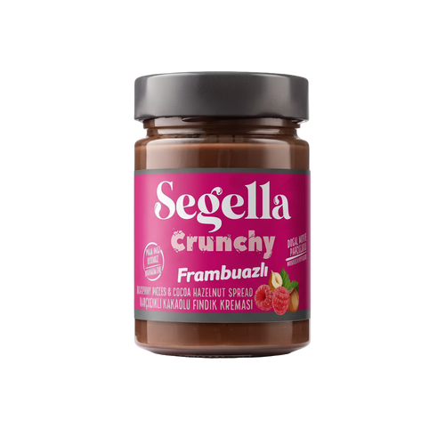 Segella Raspberry Fruit Pieces Cocoa Hazelnut Cream 350g - Orontes Grocery 