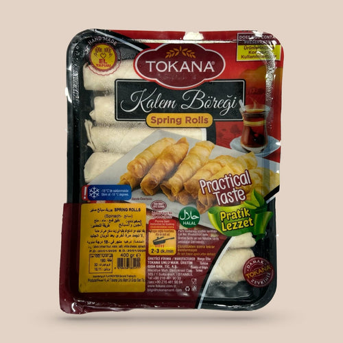 Tokana Spring Rolls with Spinach 400g - Orontes Grocery 