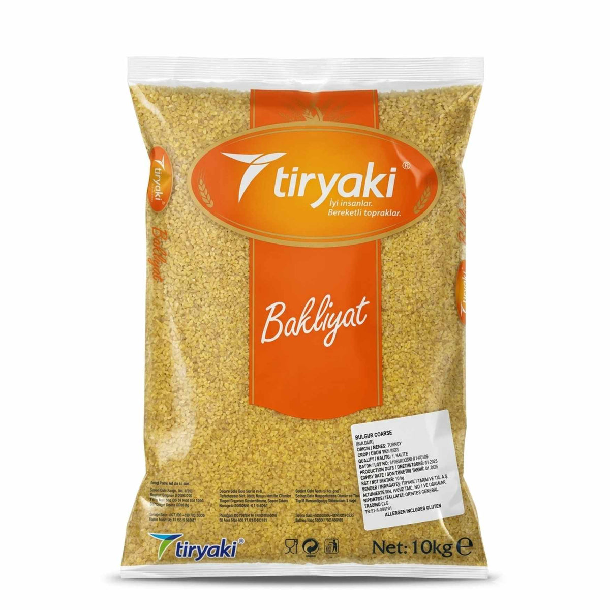 Tiryaki Coarse Bulgur Gaziantep 10 KG - Orontes Grocery
