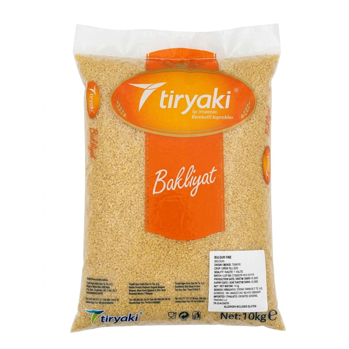 Tiryaki Fine Bulgur Gaziantep 10 KG - Orontes Grocery