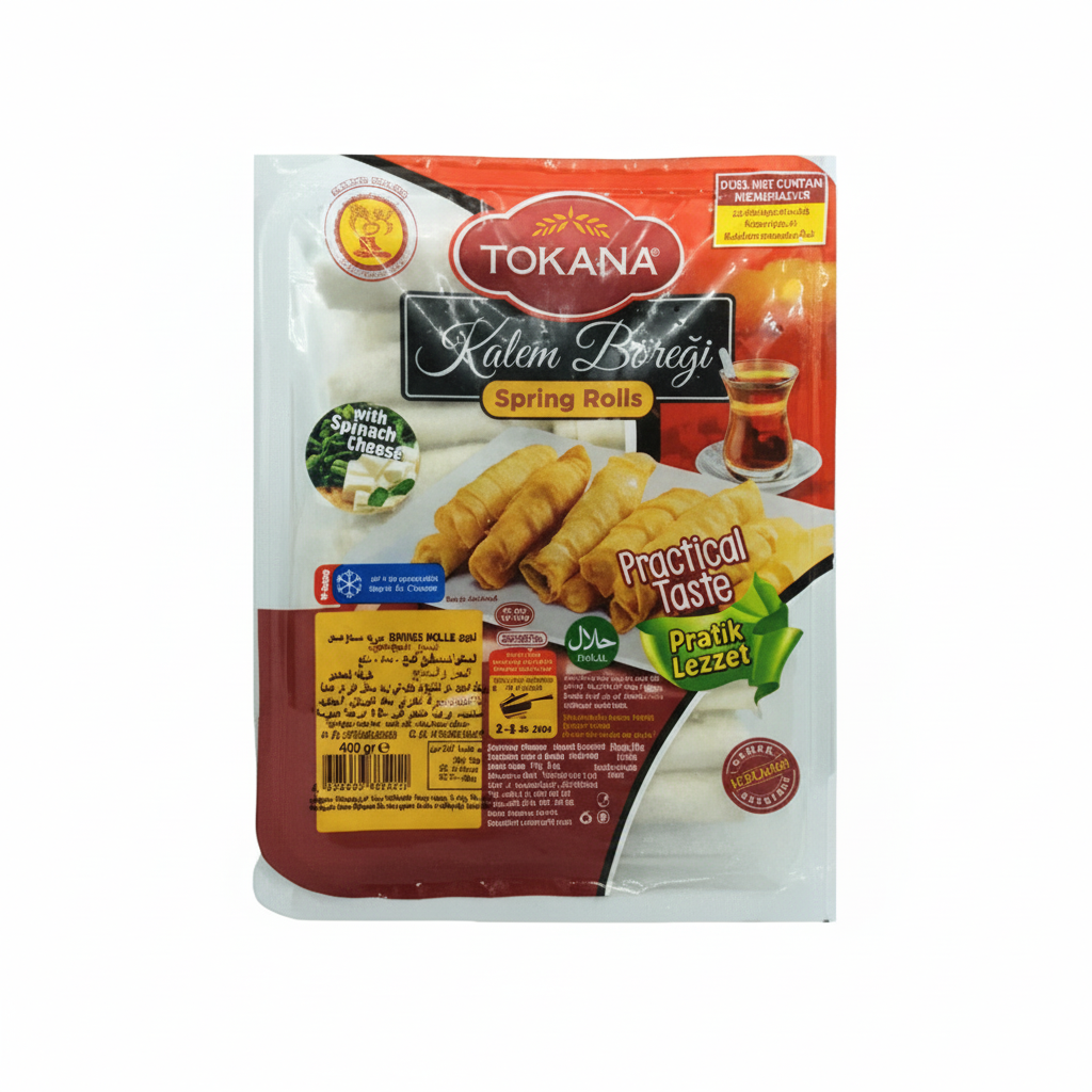 Tokana Spring Rolls Mini With Spinach & Cheese - 400g - Orontes Grocery 