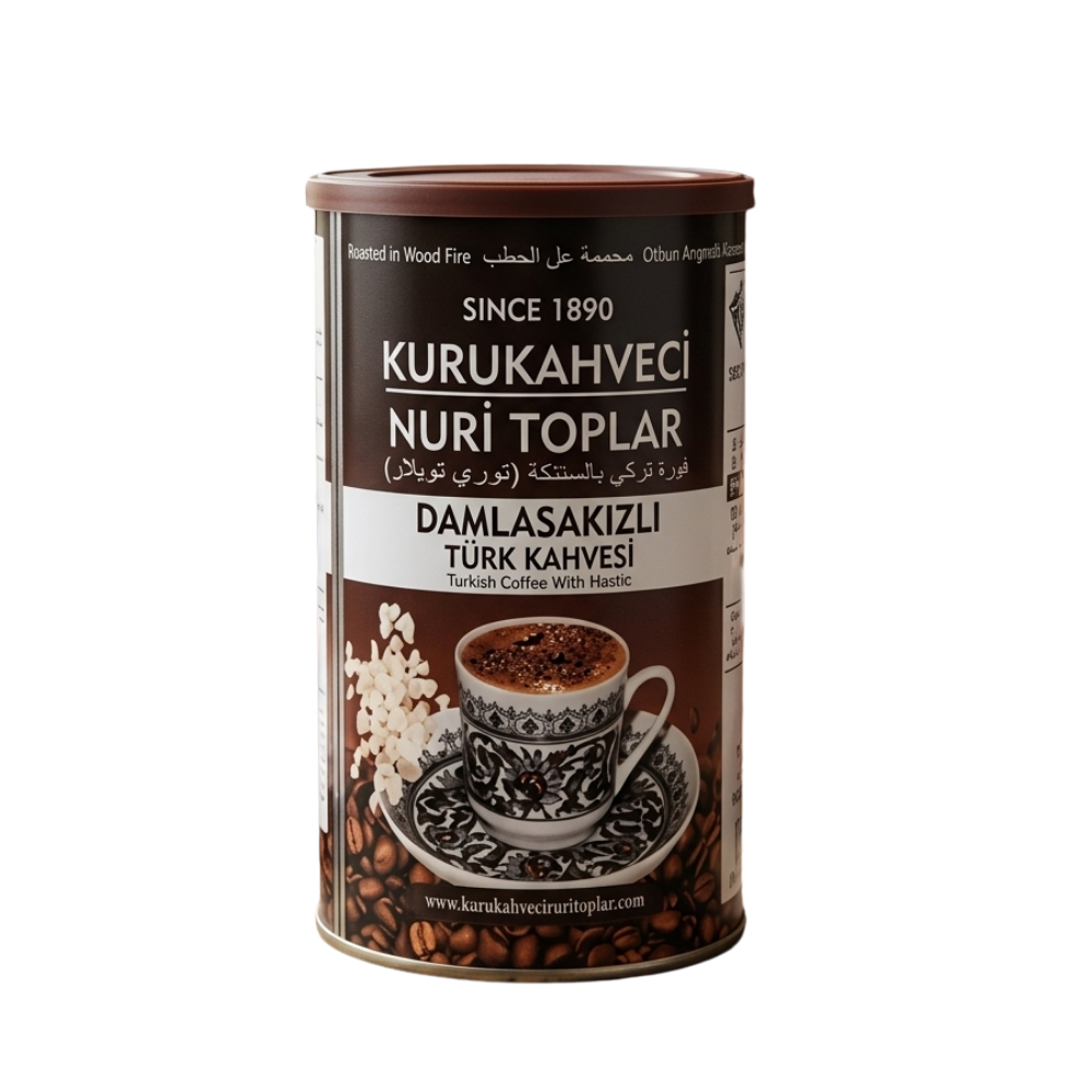 Kurukahveci Wood Roasted Turkish Coffee with Mastic - Damla Sakızlı Türk Kahvesi 250g - Orontes Grocery