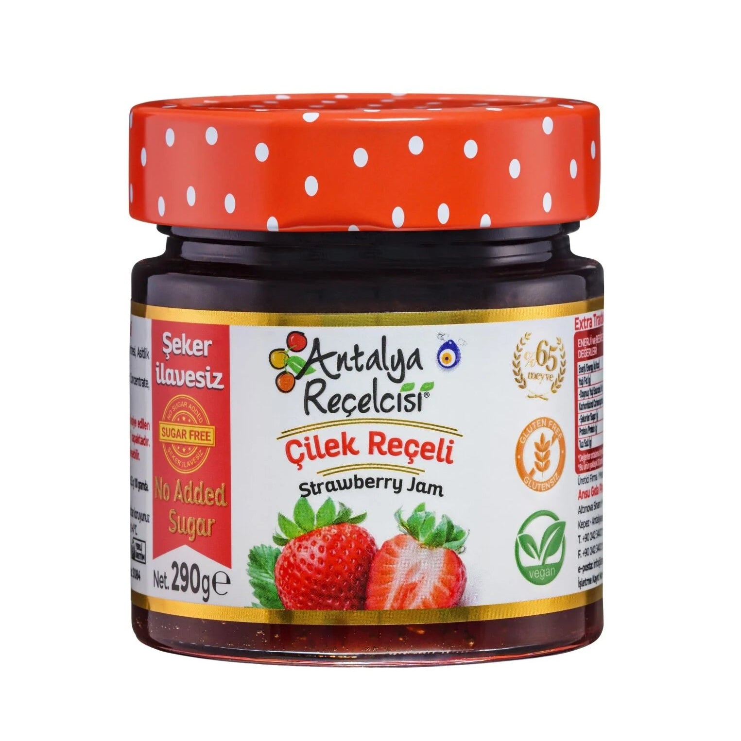 Antalya Strawberry Jam 290g - Orontes Grocery