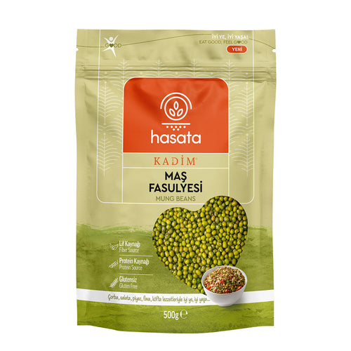 Hasata Mas Bean (Moong) 500g ziplock bag - Orontes Grocery 