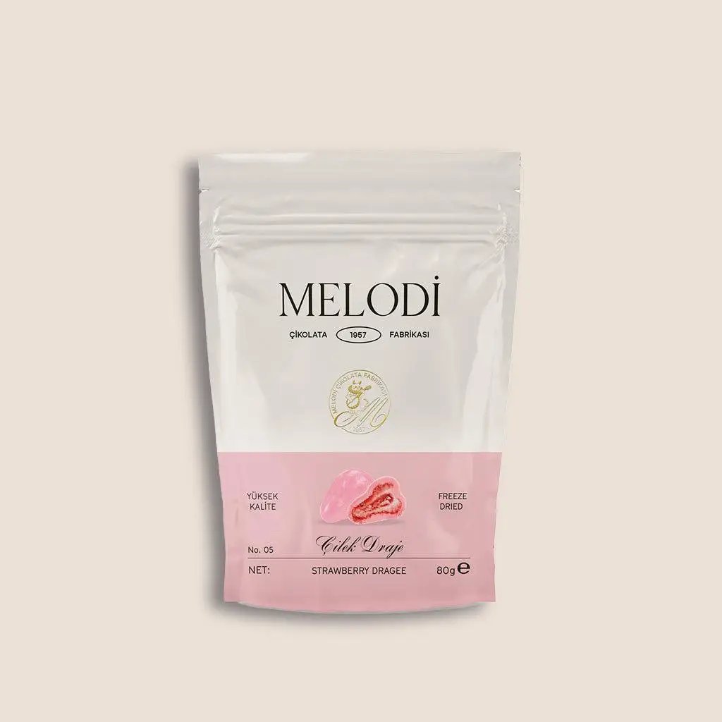 Melodi Pink Chocolate Strawberry Dragee - Orontes Grocery