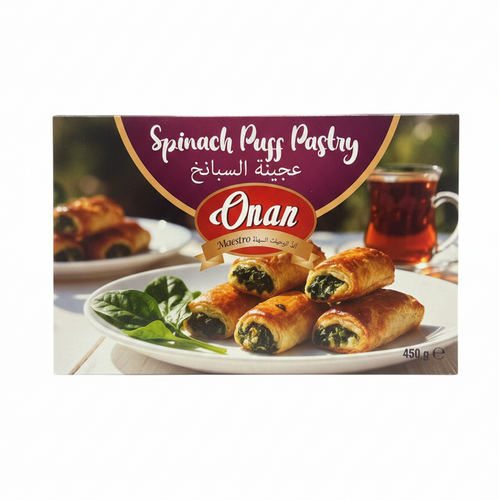 ONAN Puff Pastry Filled with Spinach 450g