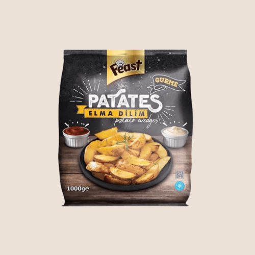 Feast Frozen Potato Wedges - Patates Takozlar 1kg - Orontes Grocery 