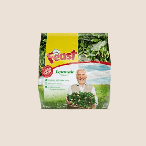 Feast Frozen Spinach - Ispanak 450g - Orontes Grocery 