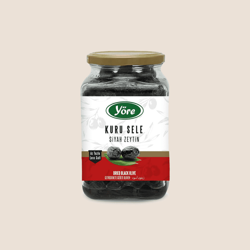 Yöre Dried Black Olive - Kuru Sele Siyah Zeytin 550g - Orontes Grocery 