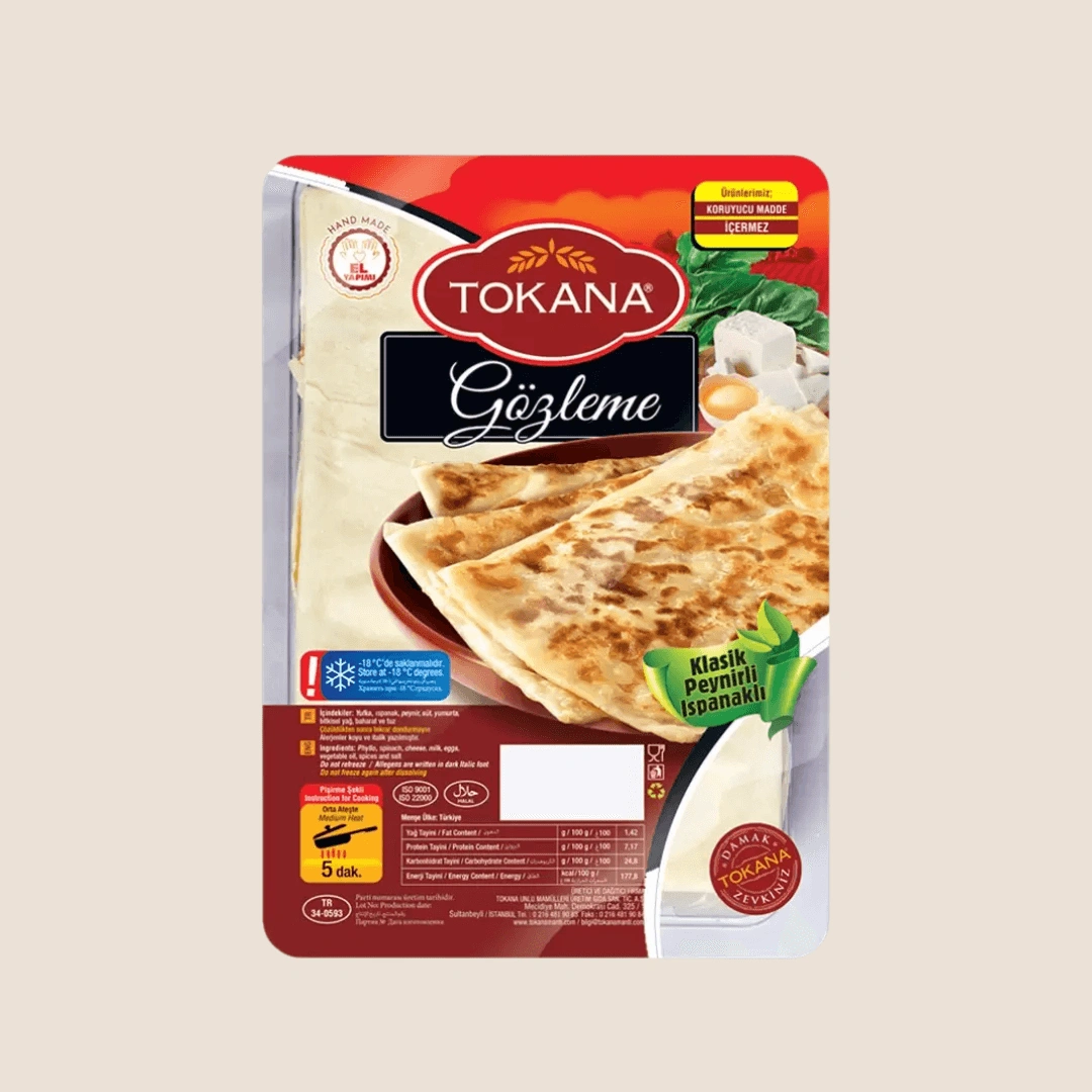 Tokana Turkish Flat Bread with Cheese and Spinach Orontes Grocery